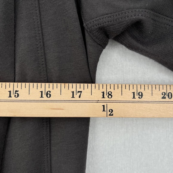 LUNYA The Robe Womens XS Small Eclipse Gray Cowl Neck Pima Cotton Blend Long NEW - Picture 15 of 16